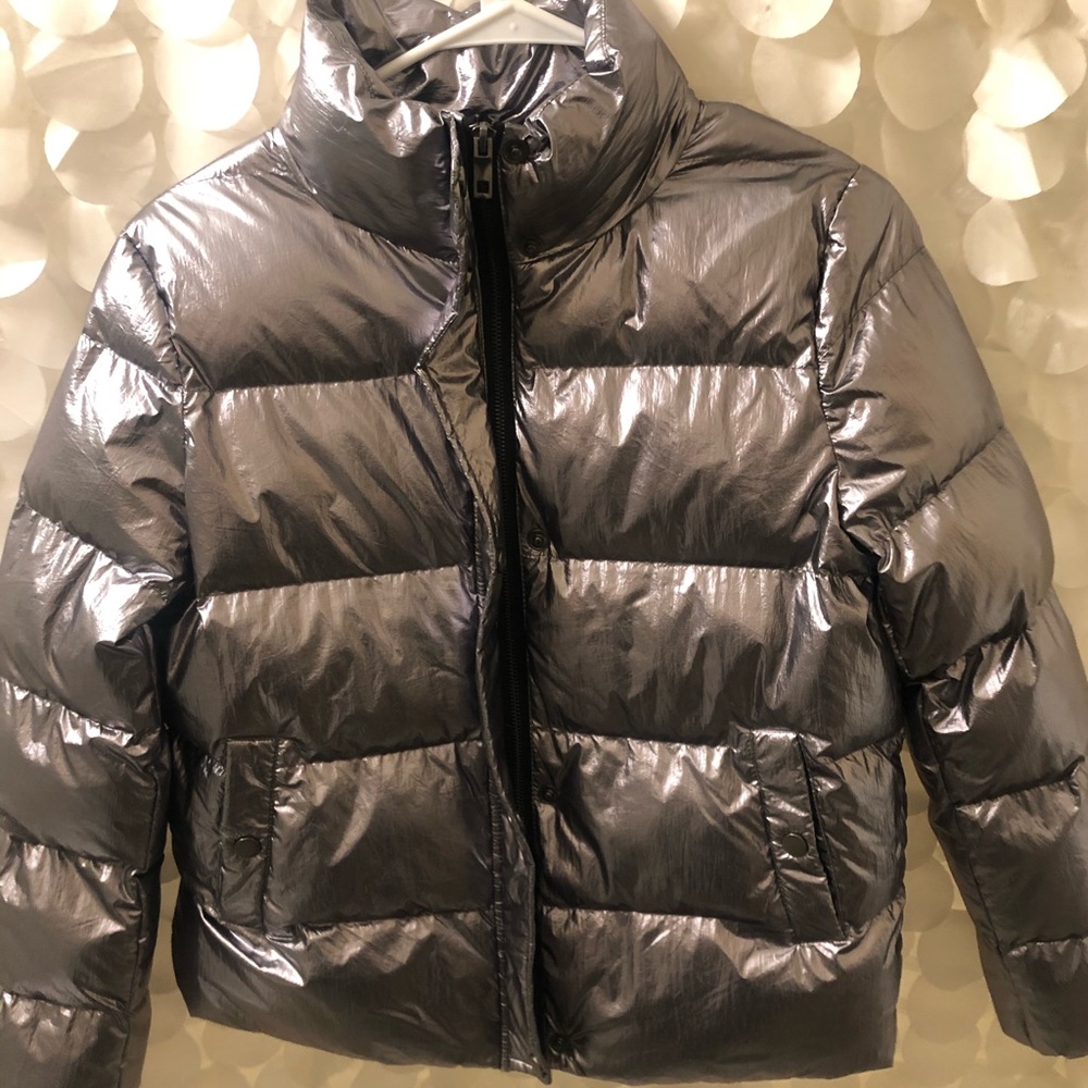 Who What Wear Metallic Bomber Jacket